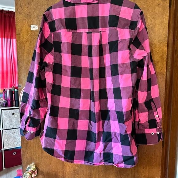 🌟 EUC-Lane Bryant Pink Black Buffalo Check- Sz 18 - Picture 5 of 7